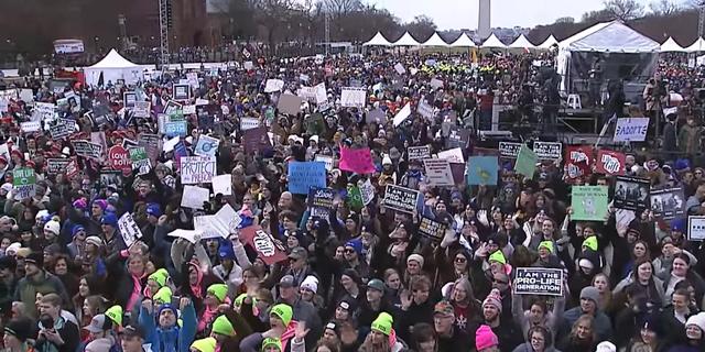 Une foule joyeuse pour la 53ème marche pour la vie