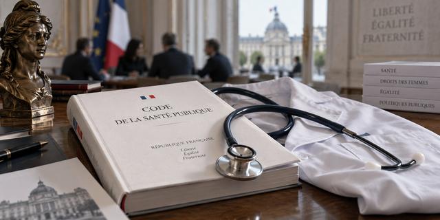 Dans un bureau de l'adminisatration de la santé à Paris